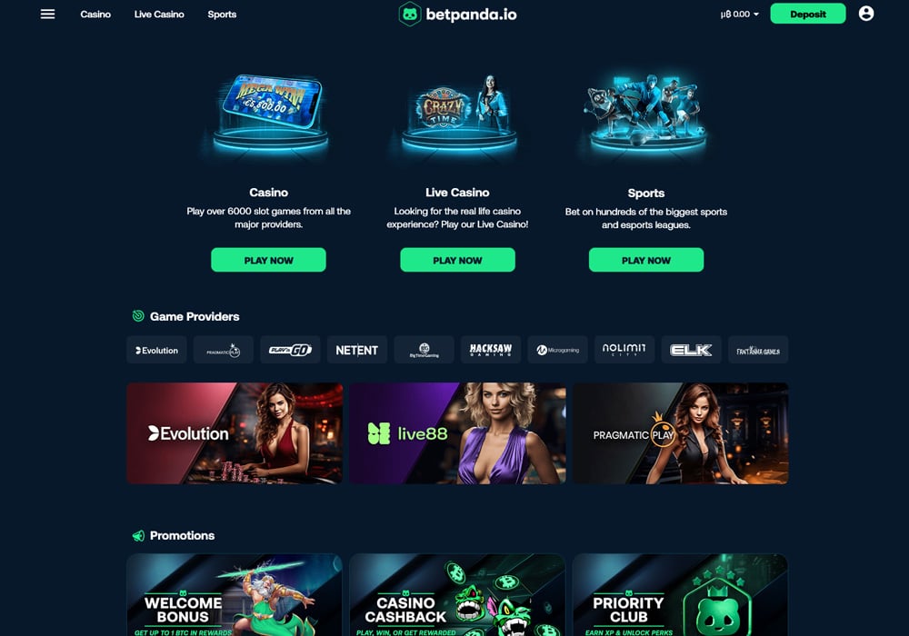 Betpanda Homepage