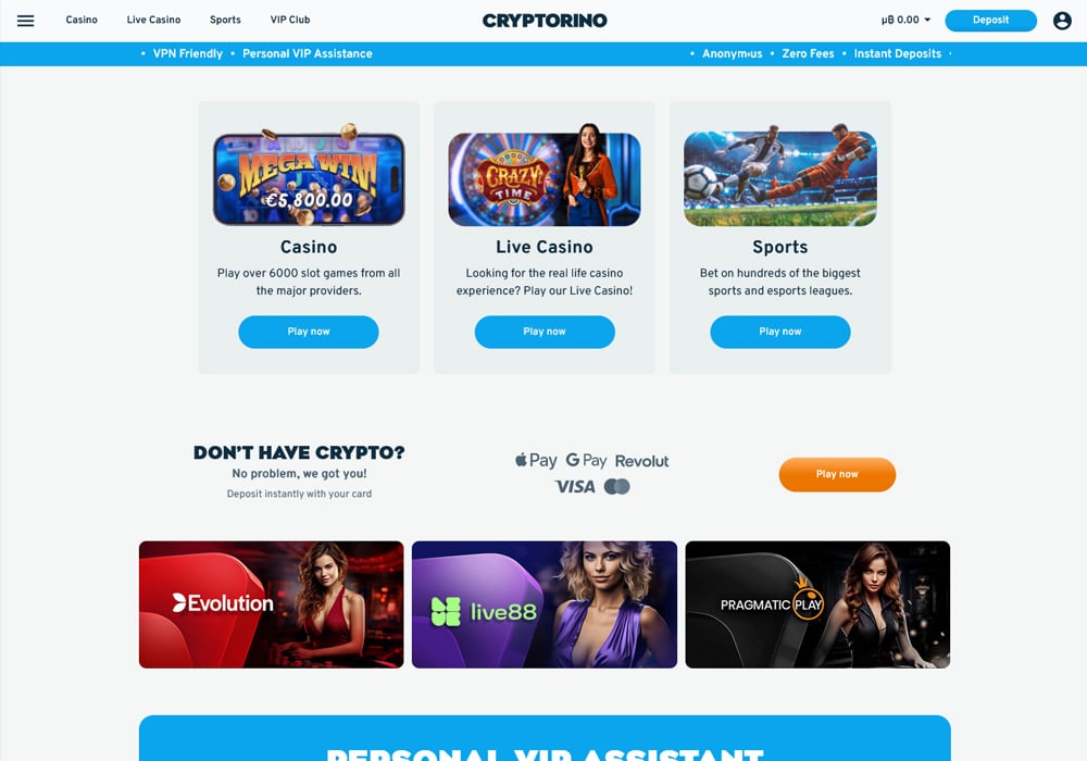 Cryptorino Homepage