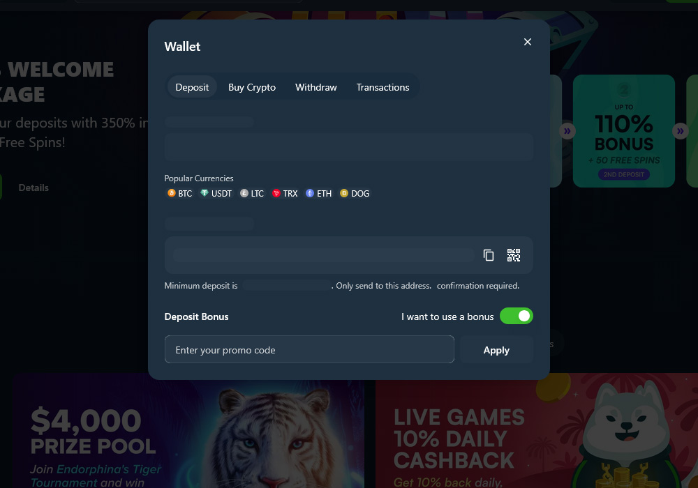 Deposit Options