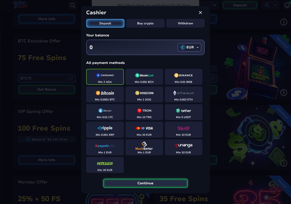 Deposit Methods