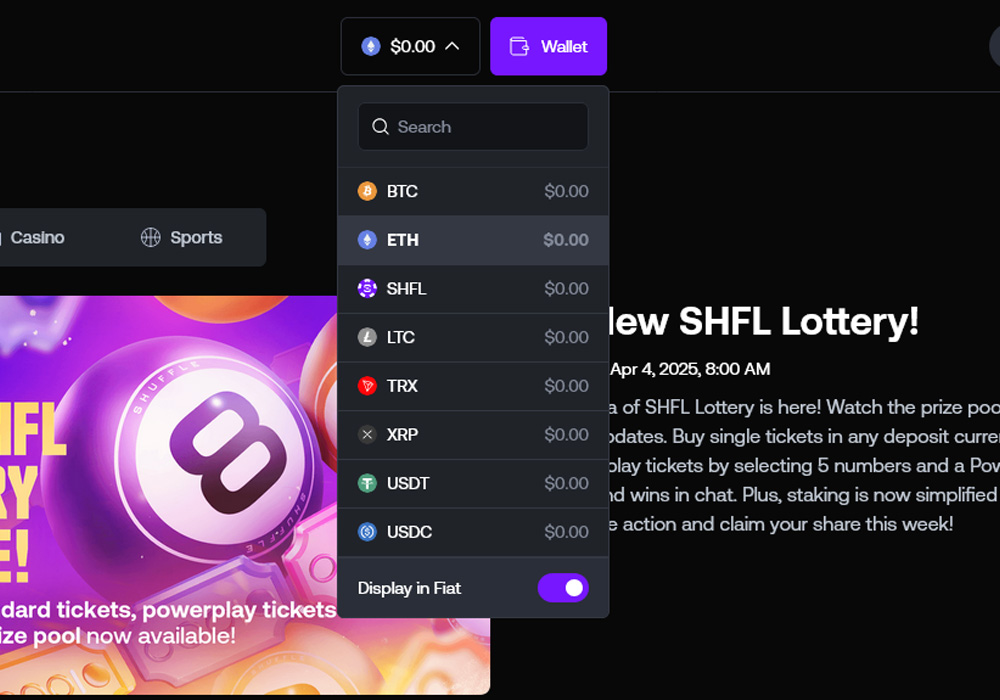 Deposit Options