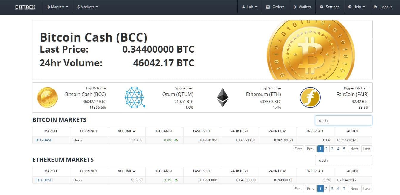 Bittrex Find Trading Pair
