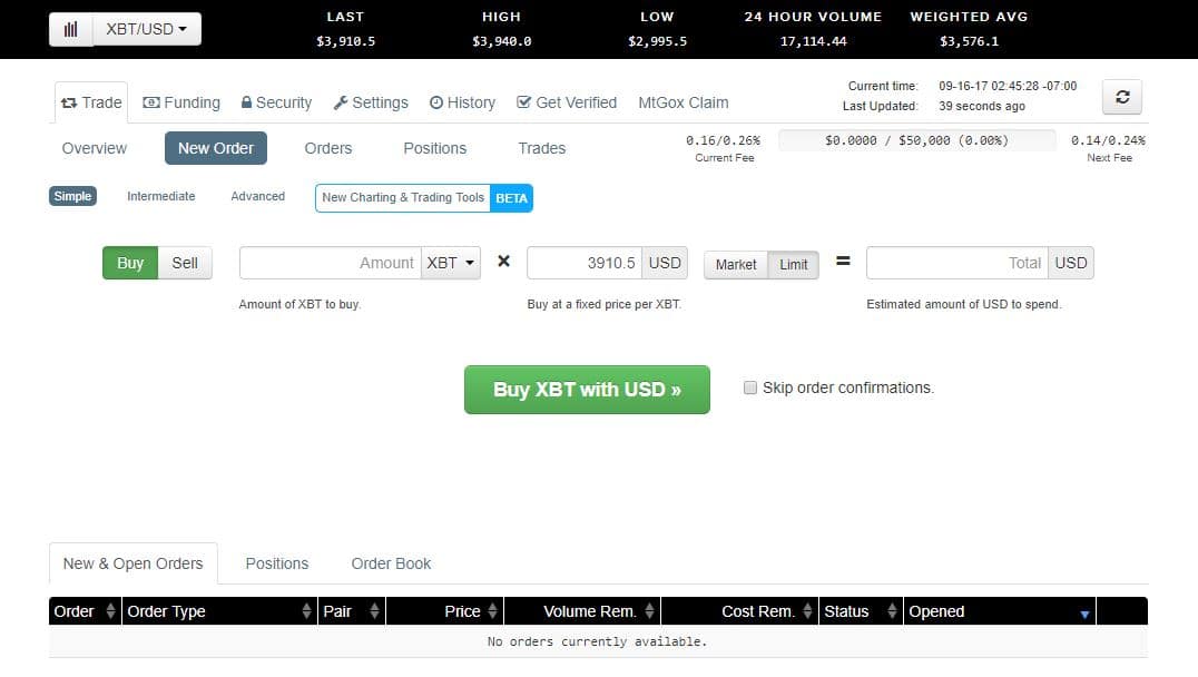 Trade on Kraken