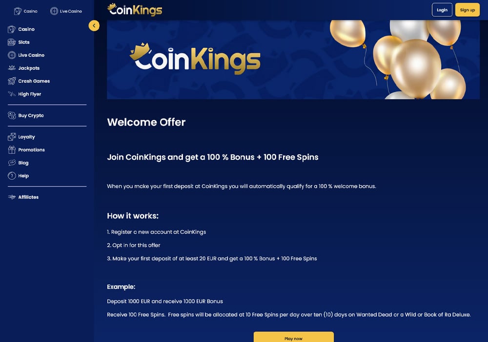 Welcome Bonus