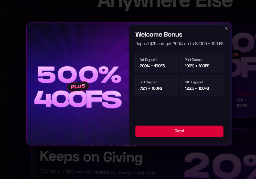 Welcome Bonuses