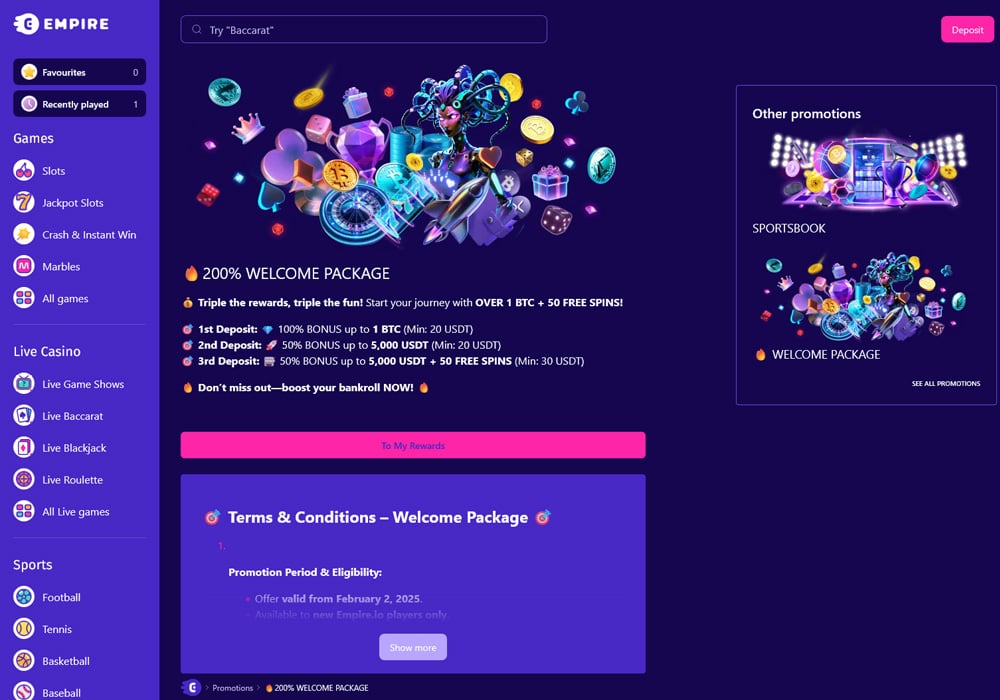 Welcome Bonus