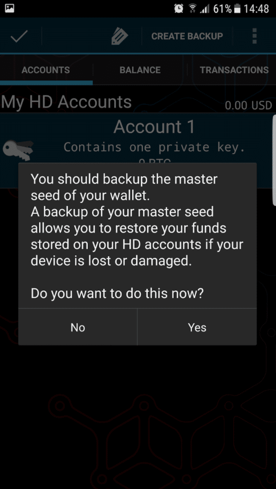 mycelium wallet