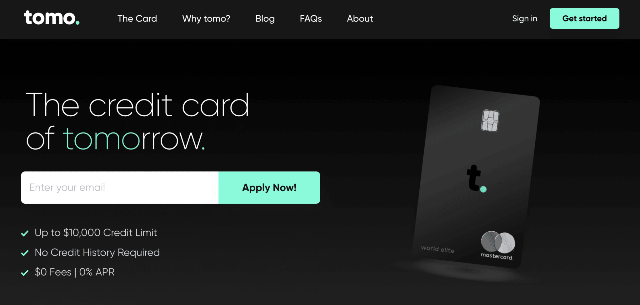 Tomo Credit Card