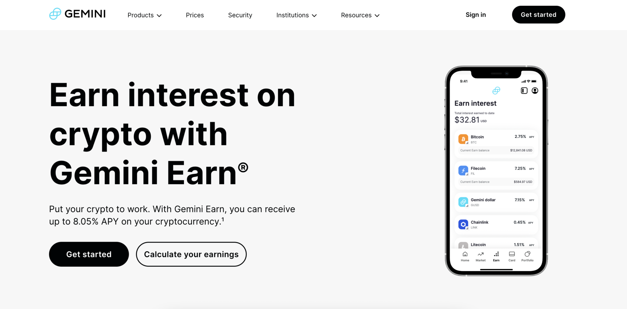 Gemini Earn
