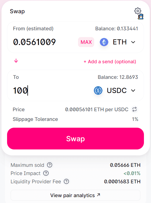 Using Uniswap 1