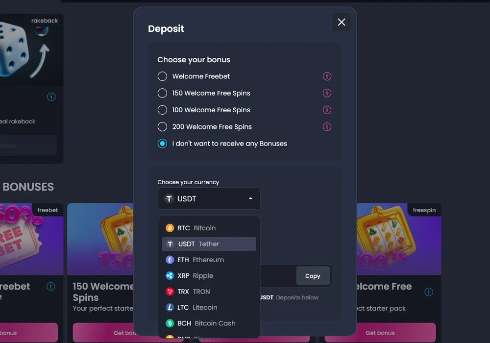 Deposit Options