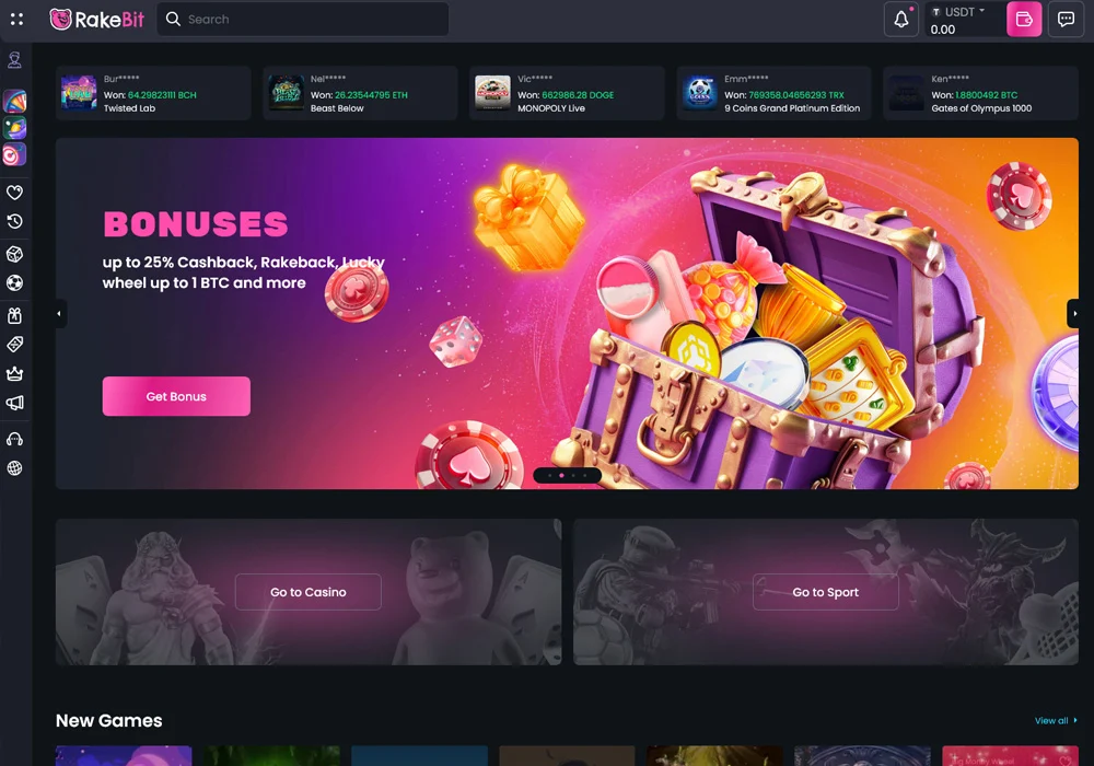 Rakebit Homepage